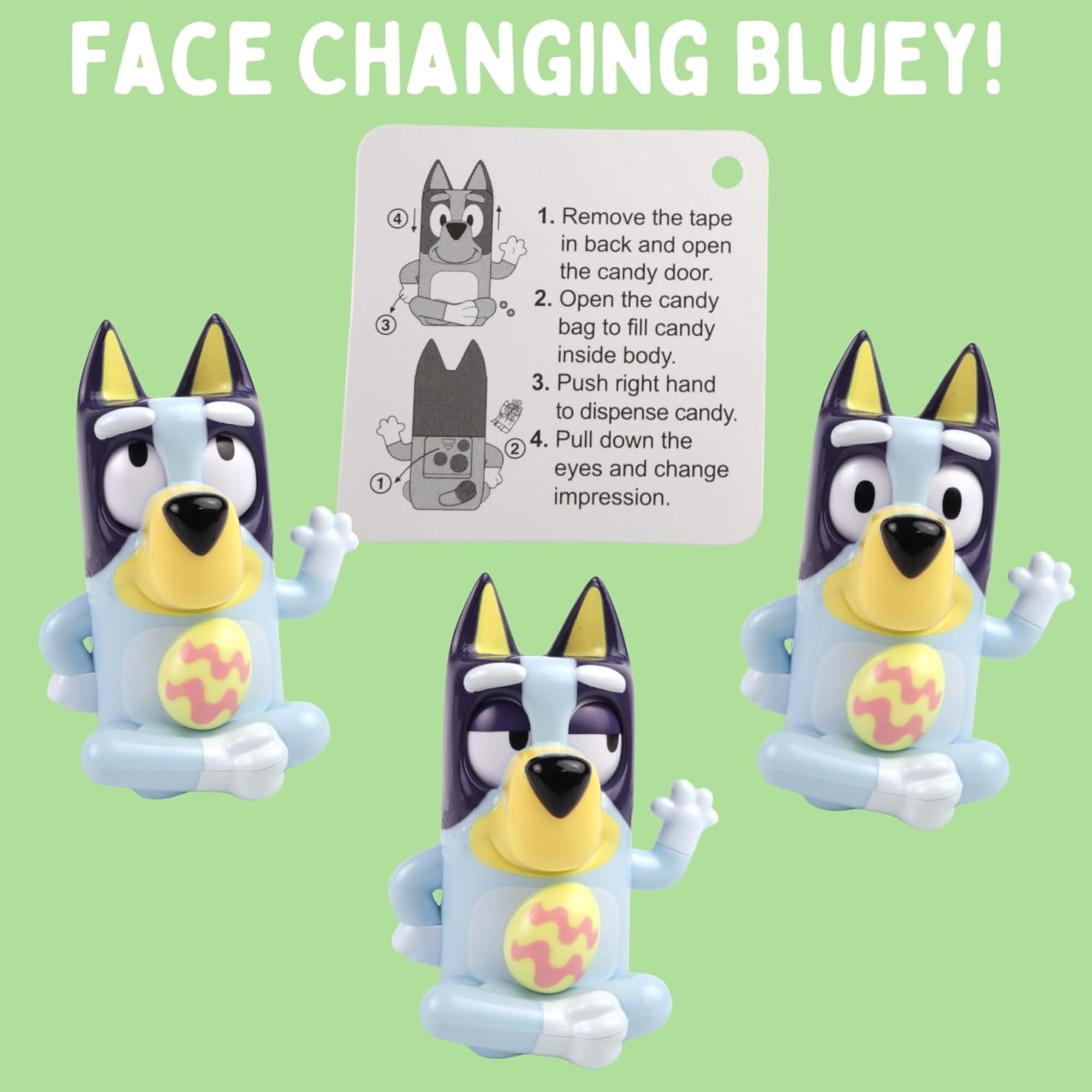 Bluey Candy Dispenser with Marshmallow Treats, Includes Colorful Beads and Character Sweets, 5 Items - Image 5