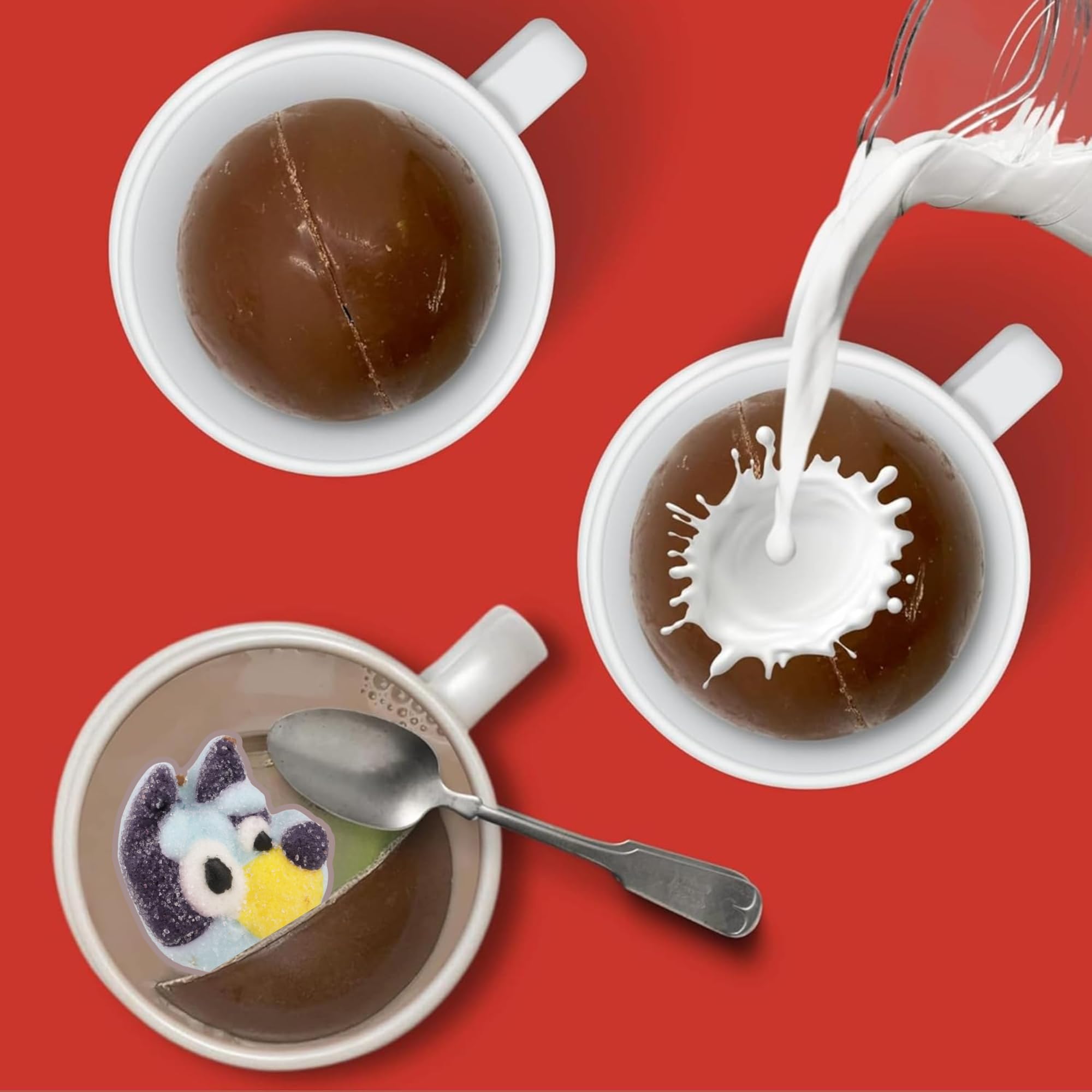 Galerie Bluey Hot Chocolate Ball with Jumbo Marshmallow, Christmas Candy Stocking Stuffer, 2.12 Ounces - Image 4