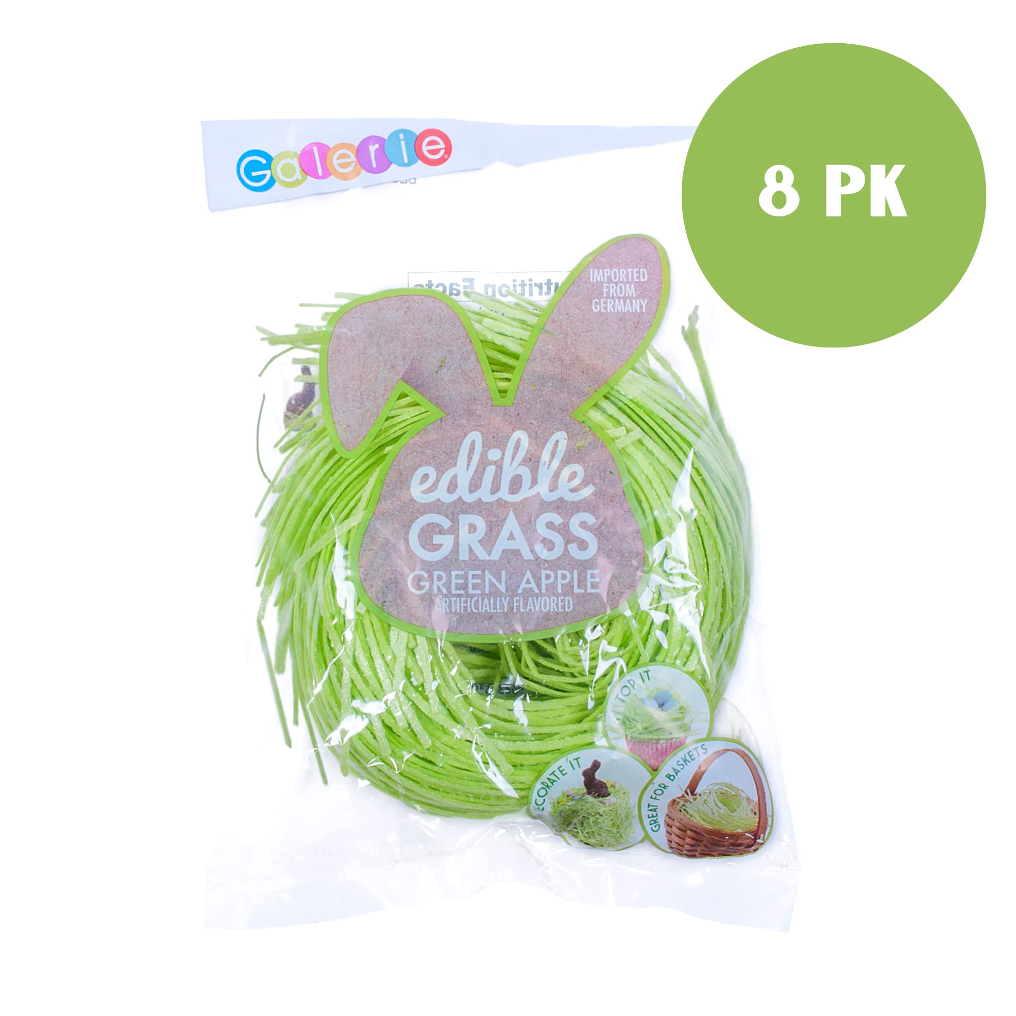 Galerie Green Edible Grass, for Cake Decorating and Easter Baskets (8 Pack) - Image 3