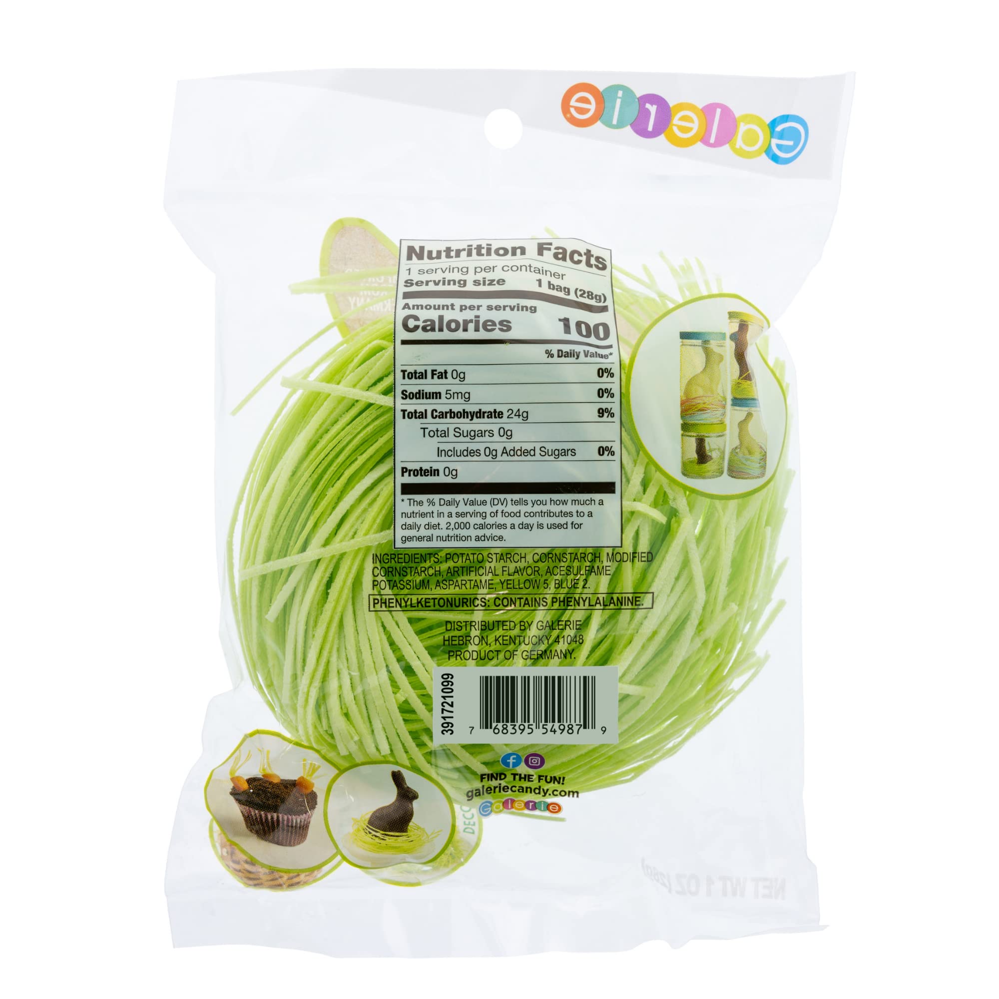 Galerie Green Edible Grass, for Cake Decorating and Easter Baskets (8 Pack) - Image 6