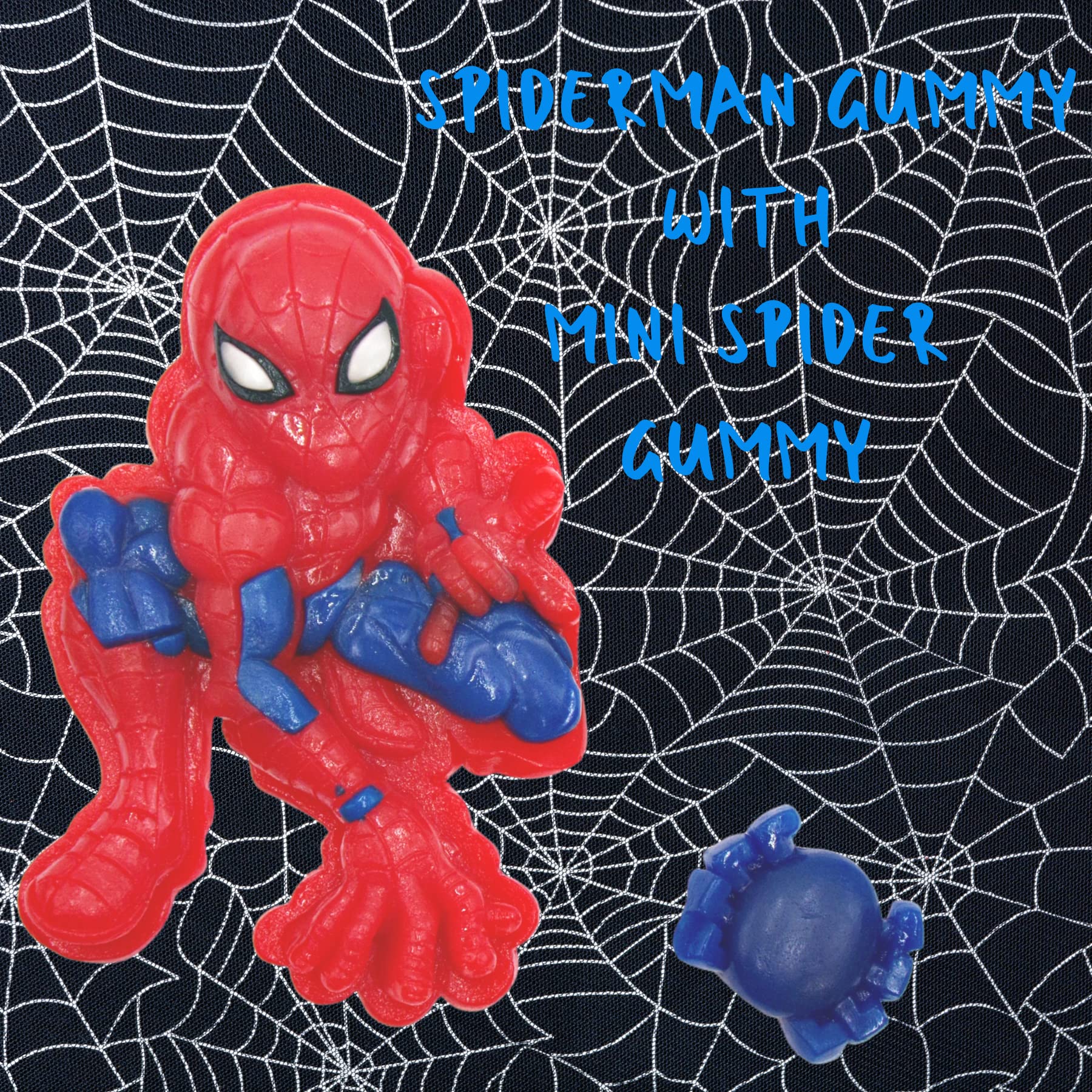 Galerie Marvel Spiderman with Mini Spider Gummy Candy, Fruit Punch Flavored, Christmas Gifts Stocking Stuffers for Kids, 6 Ounce - Image 3