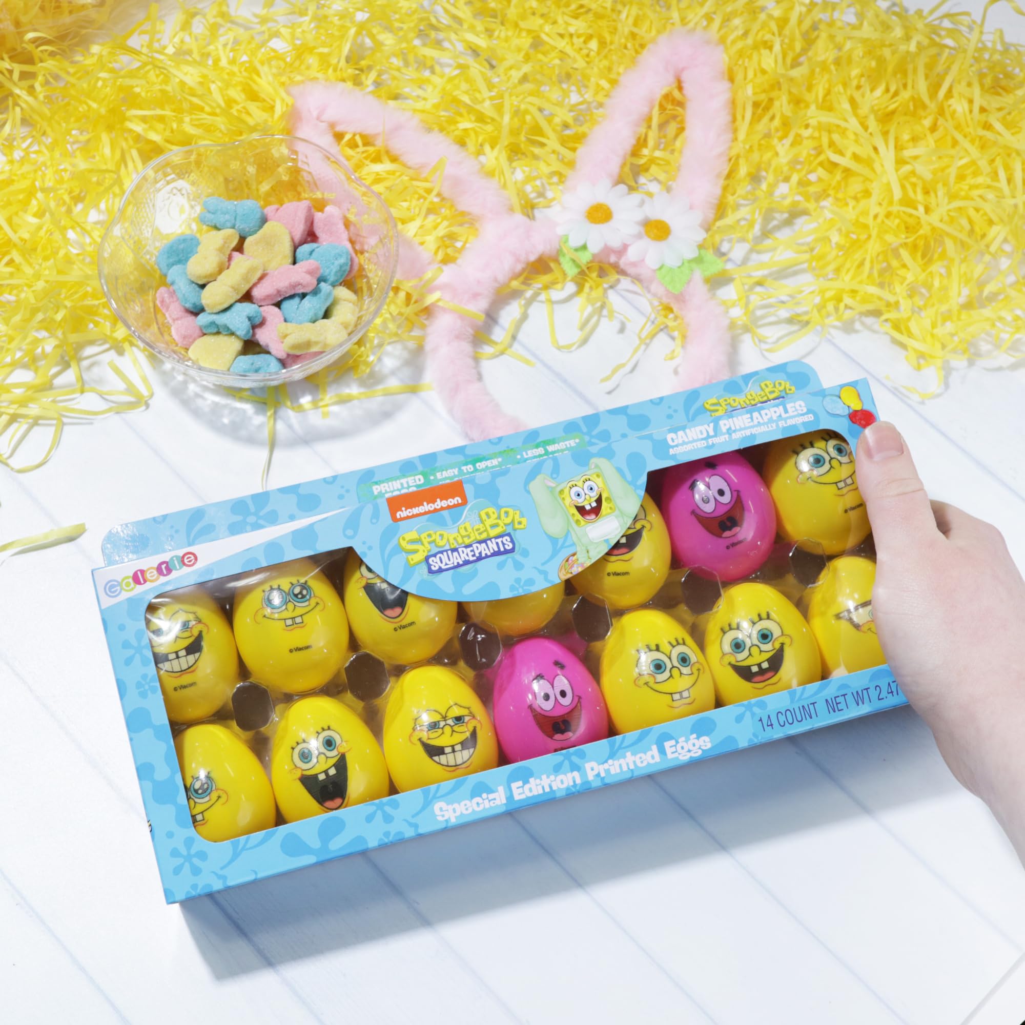 Galerie SpongeBob SquarePants Candy Filled Easter Eggs, Assorted Hard Candies Inside, Egg Hunt Essentials, 2.47 Ounces, 14 Count - Image 4