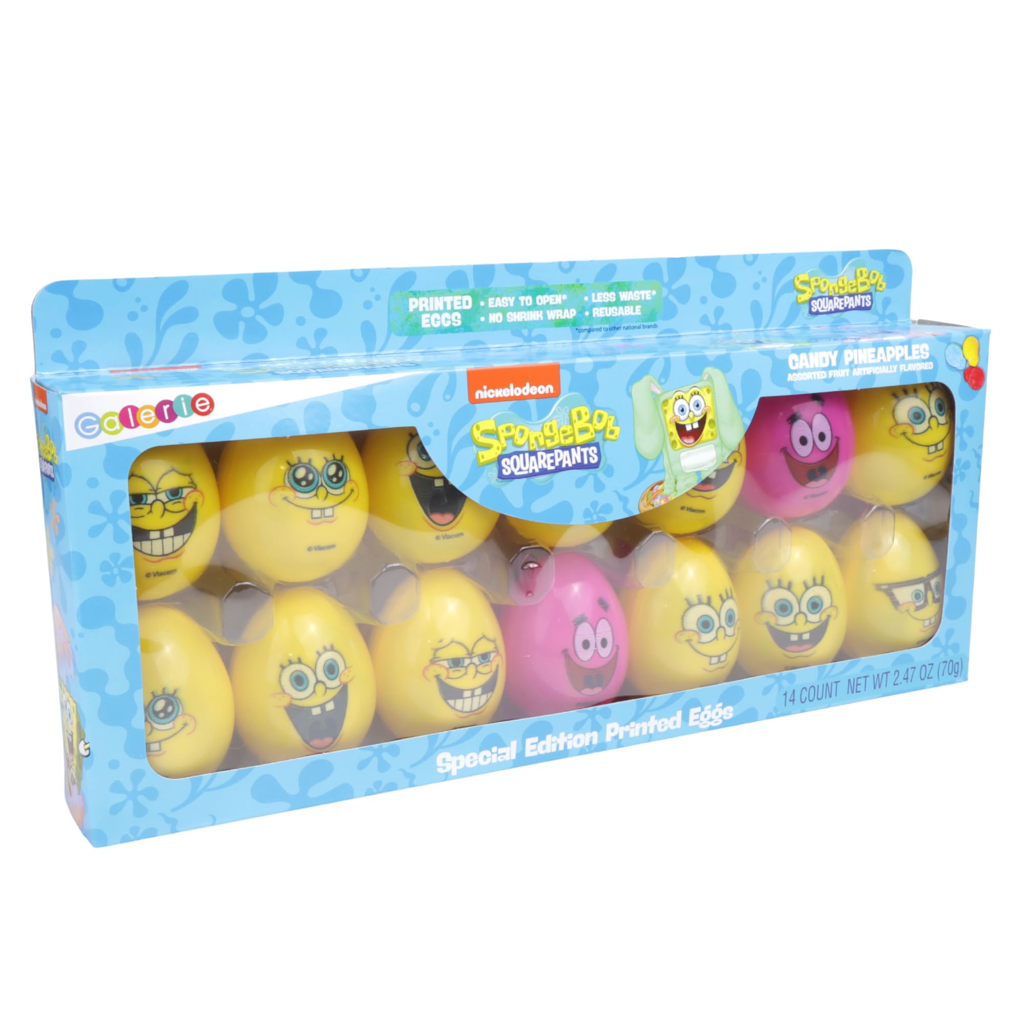 Galerie SpongeBob SquarePants Candy Filled Easter Eggs, Assorted Hard Candies Inside, Egg Hunt Essentials, 2.47 Ounces, 14 Count - Image 7