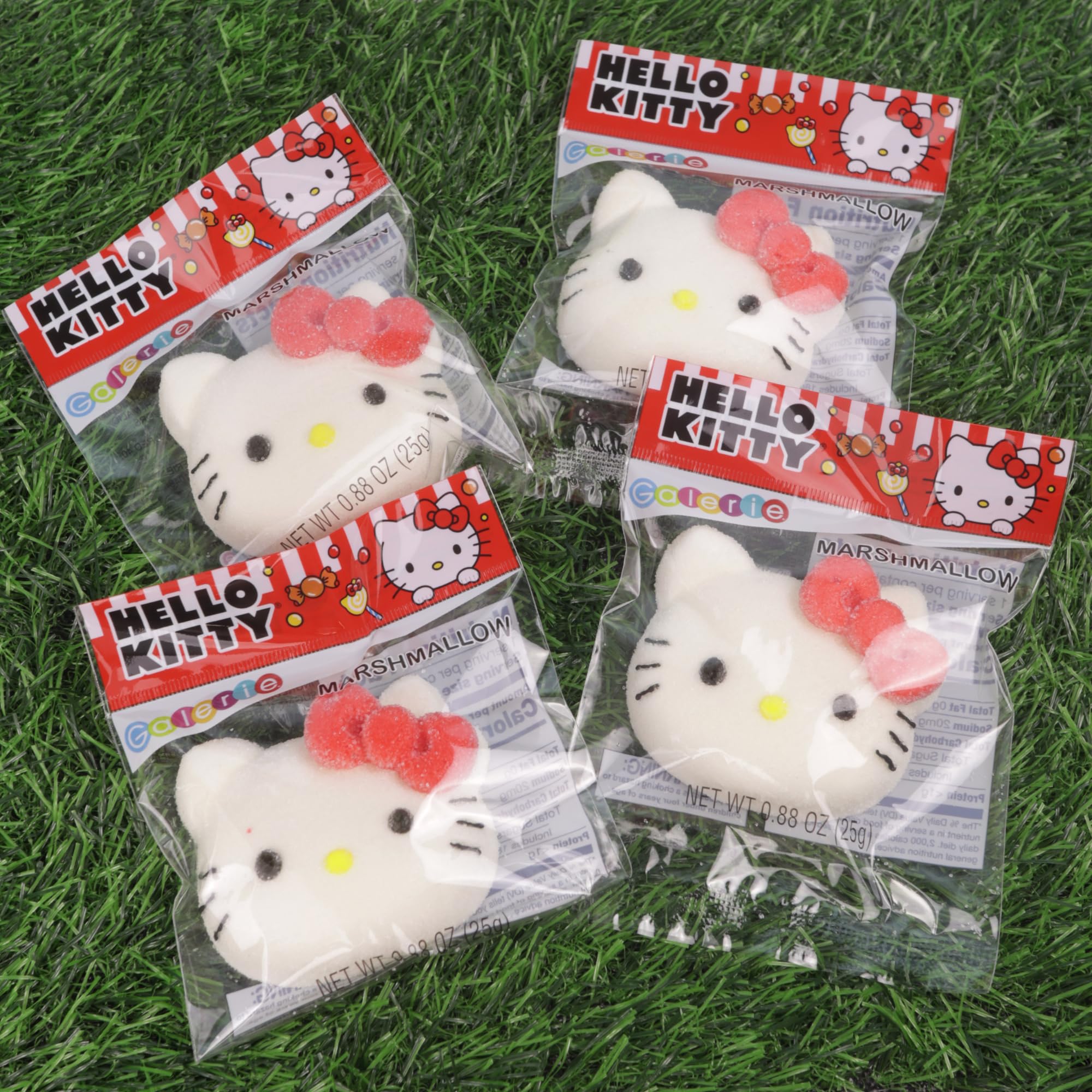 Hello Kitty Candy, Giant Fluffy Marshmallows, Individually Wrapped Pieces, Party Favor Treats, 4 Count Box - Image 3