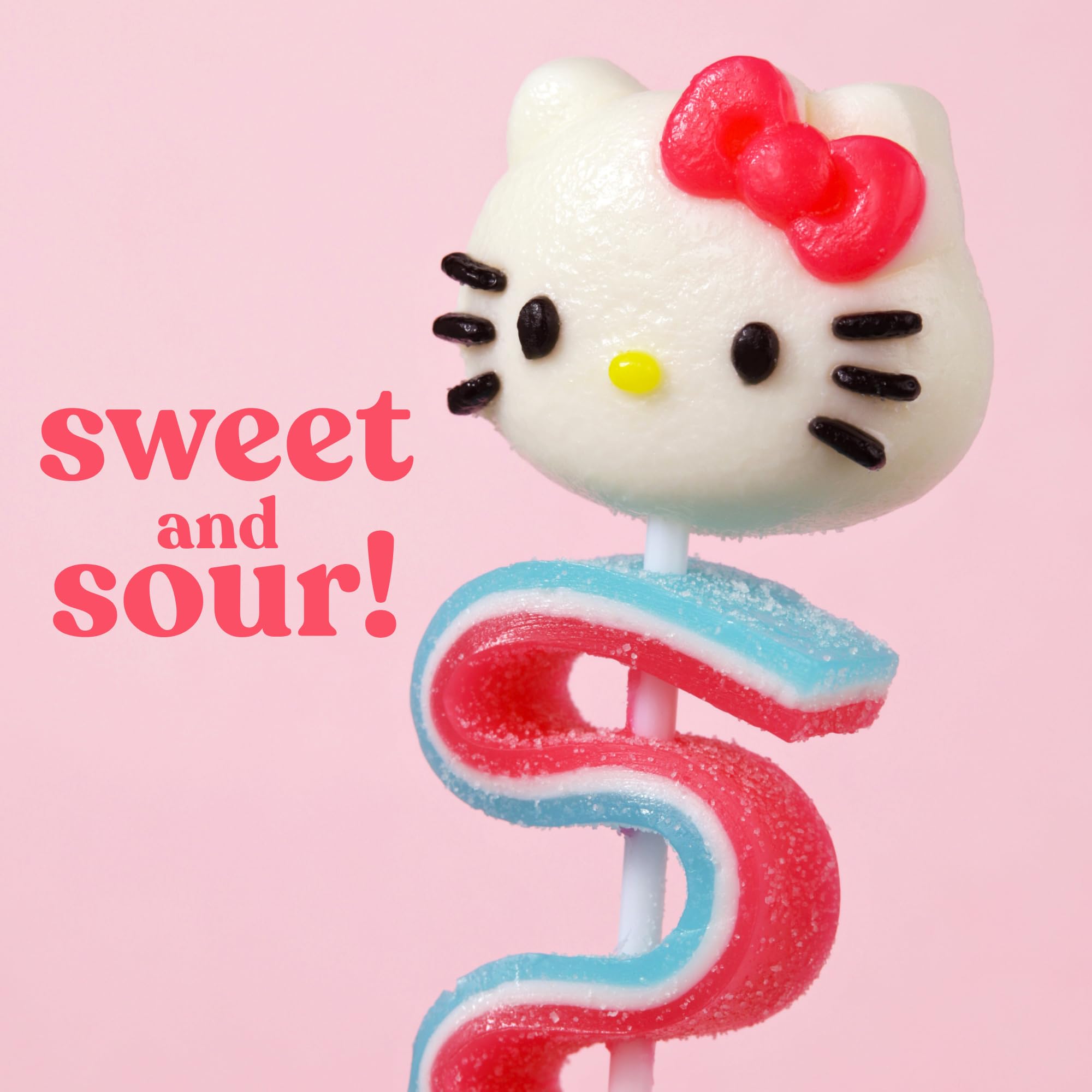 Hello Kitty Gummy Skewers, Character and Sour Belt Gummies, Individually Wrapped Candy Gifts, 4 Count Box - Image 4