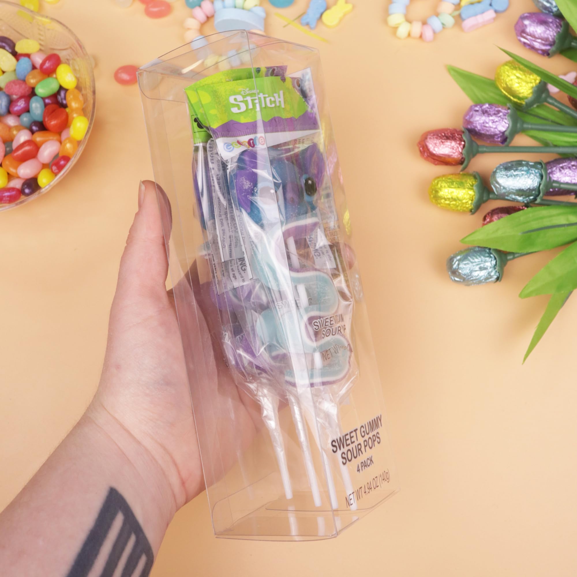 Lilo & Stitch Gummy Skewers, Character and Sour Belt Gummies, Individually Wrapped Candy Gifts, 4 Count Box - Image 5