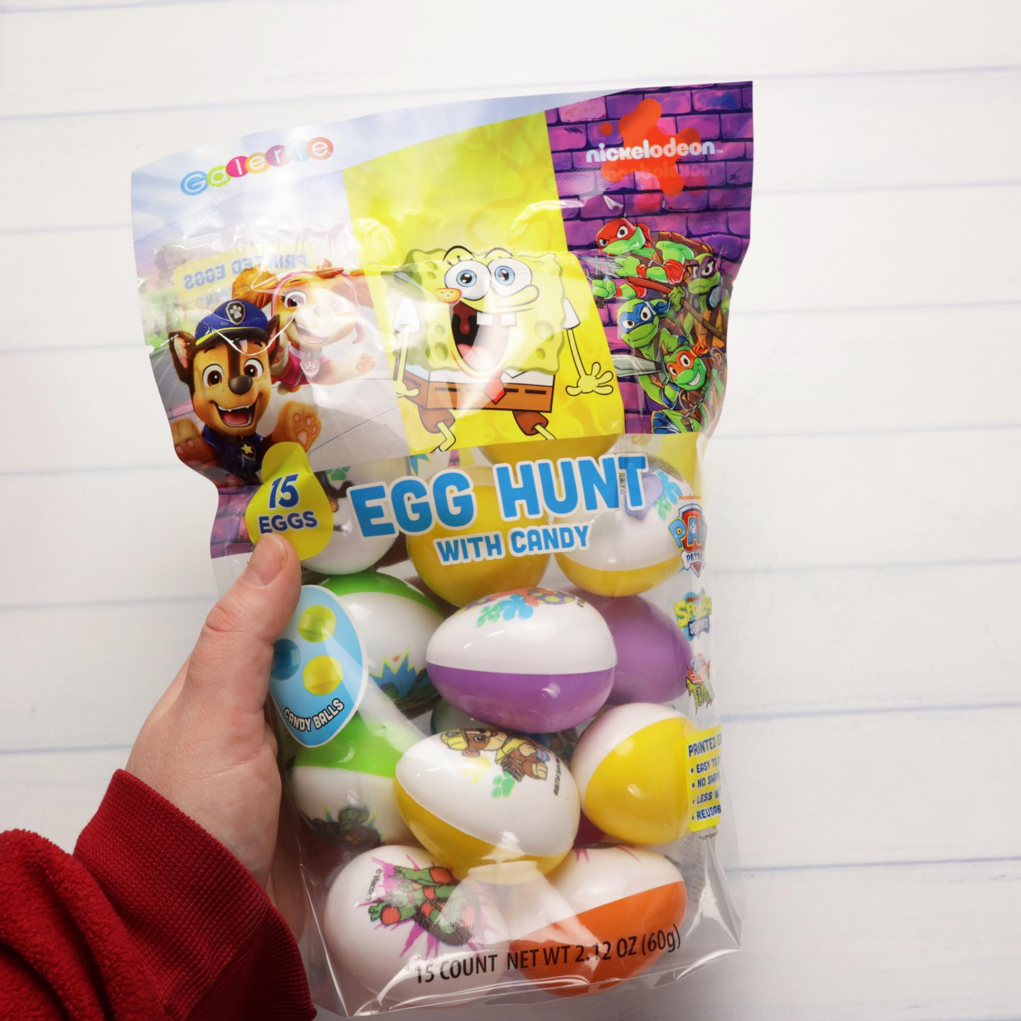 Nickelodeon Candy Filled Easter Eggs, Spongebob, Paw, and TMNT, Perfect for Egg Hunts and Basket Stuffers, 15 Count - Image 5