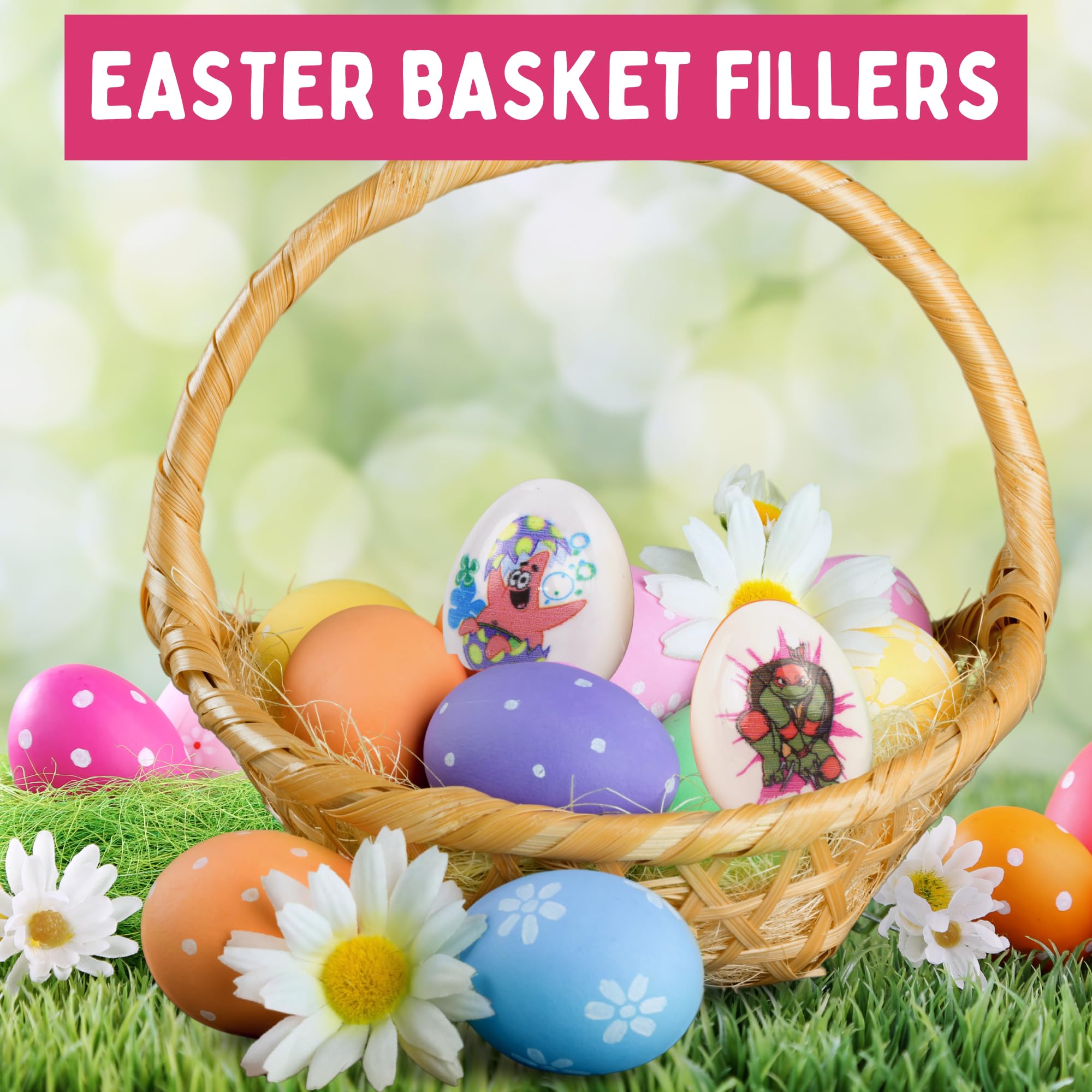 Nickelodeon Candy Filled Easter Eggs, Spongebob, Paw, and TMNT, Perfect for Egg Hunts and Basket Stuffers, 15 Count - Image 7