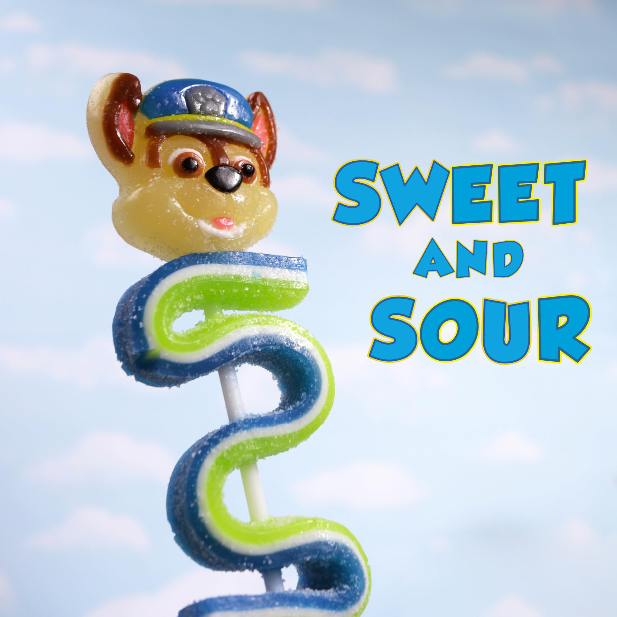 Paw Patrol Gummy Pops, Skye and Chase Character Candy, Individually Wrapped Basket Stuffers, 1.23 Ounces (Pack of 4) - Image 6