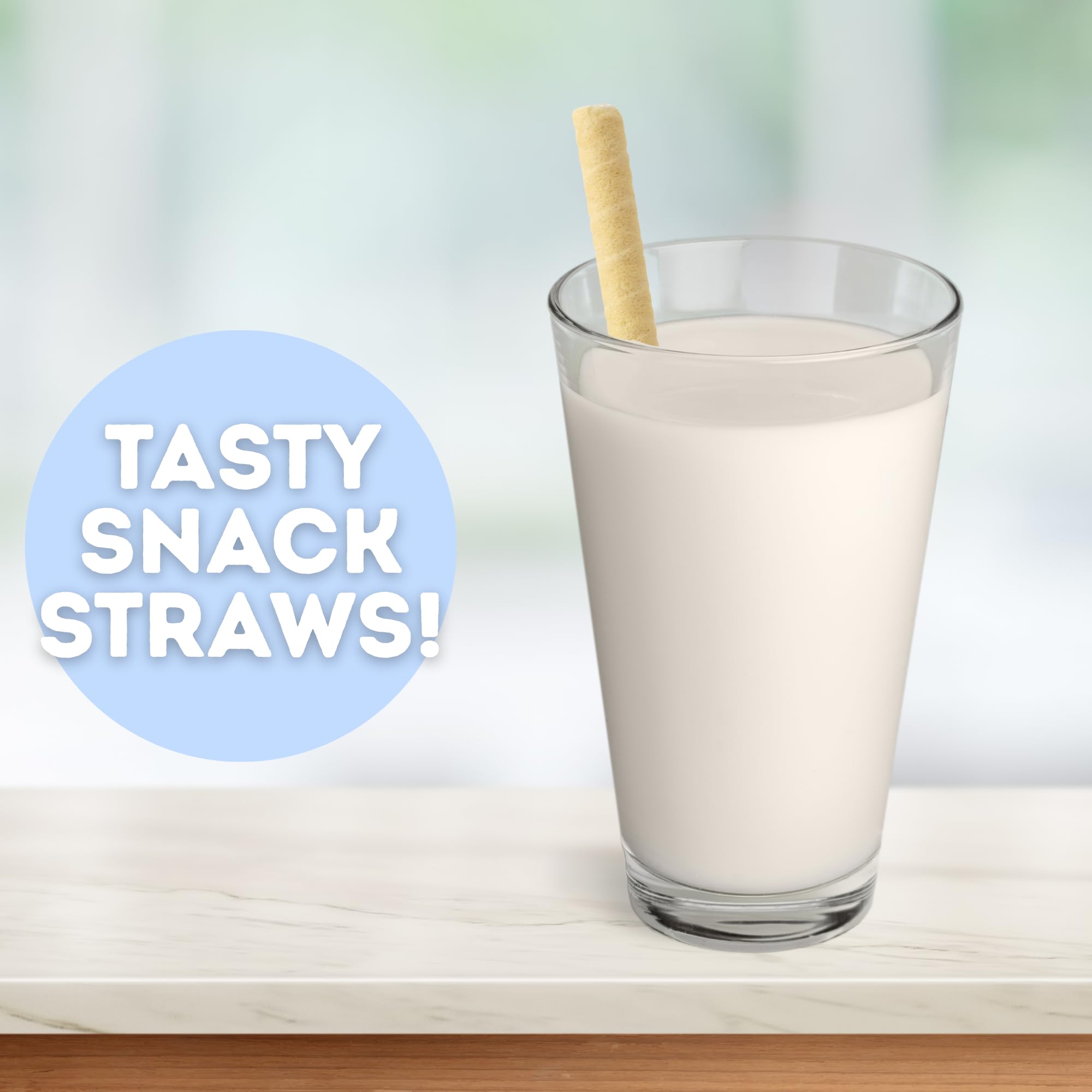 Rice Krispies Treats Cereal Straws, Sweet and Crunchy Wafer Snacks, Nostalgic Candy, 18 Count Each (Pack of 2) - Image 5