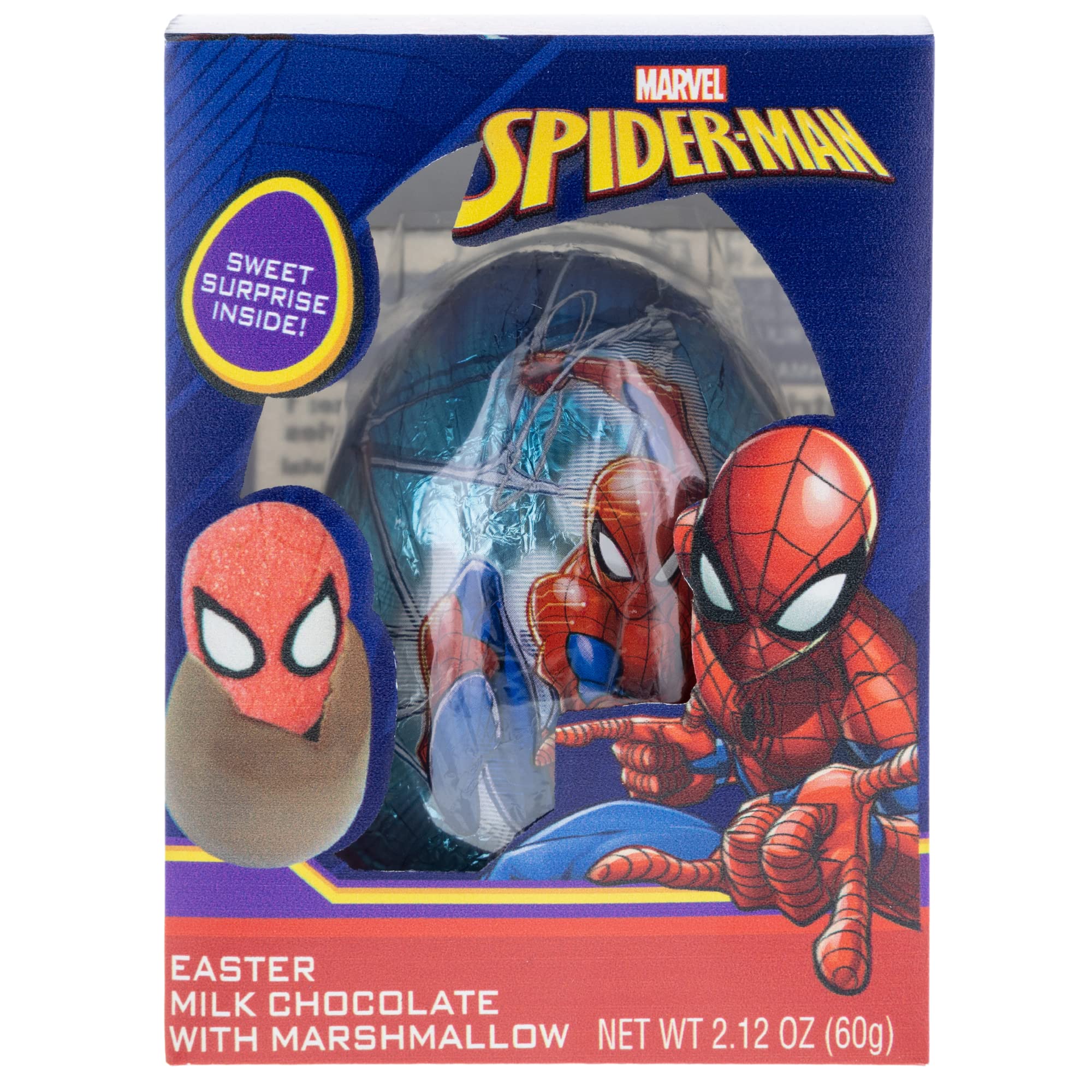 Spiderman Chocolate Egg with Marshmallow Inside, Easter Candy Individually Wrapped, 2.12 Ounces - Image 3
