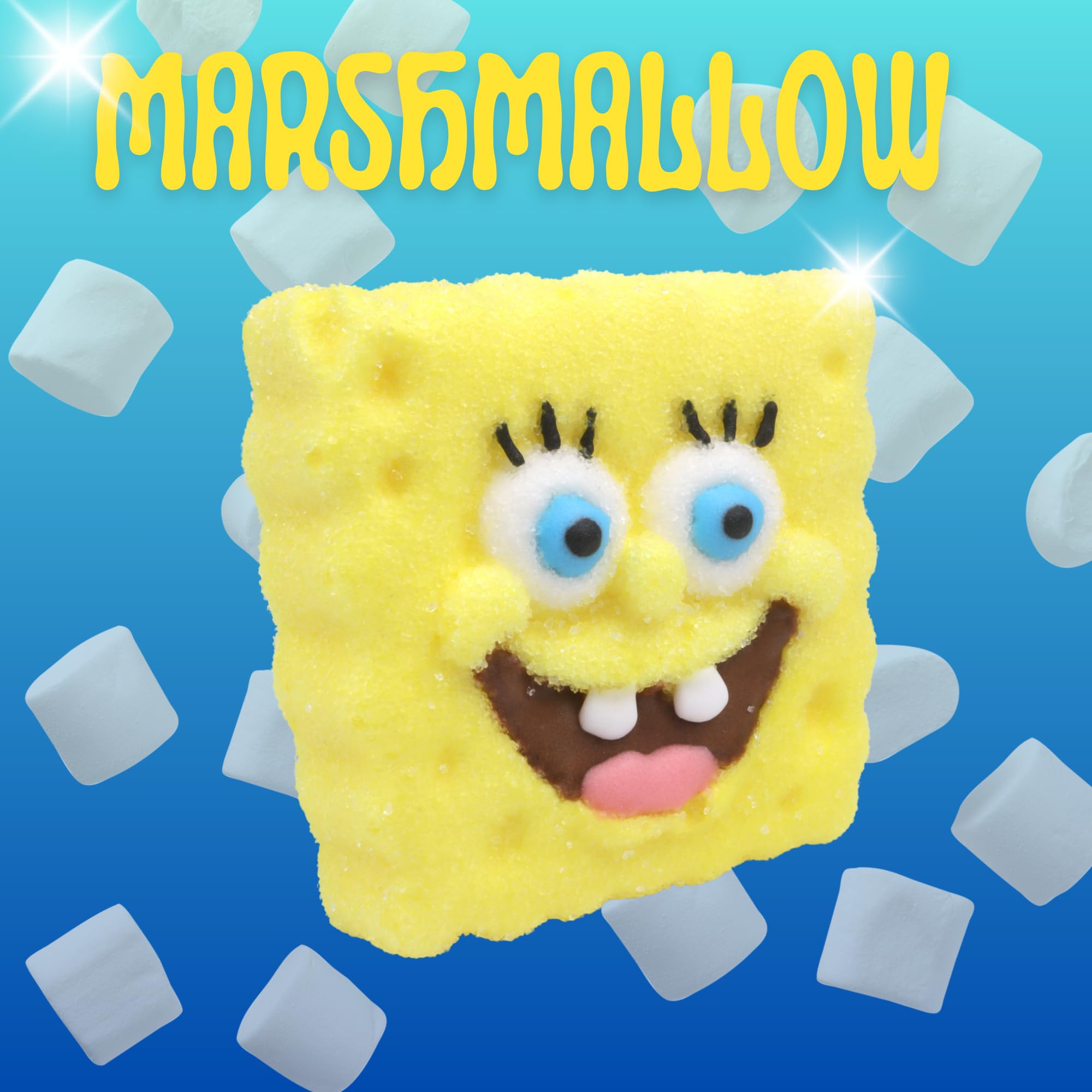 SpongeBob SquarePants Candy, Giant Sugar Coated Marshmallows, Individually Wrapped Party Favors, 4 Count Box - Image 3