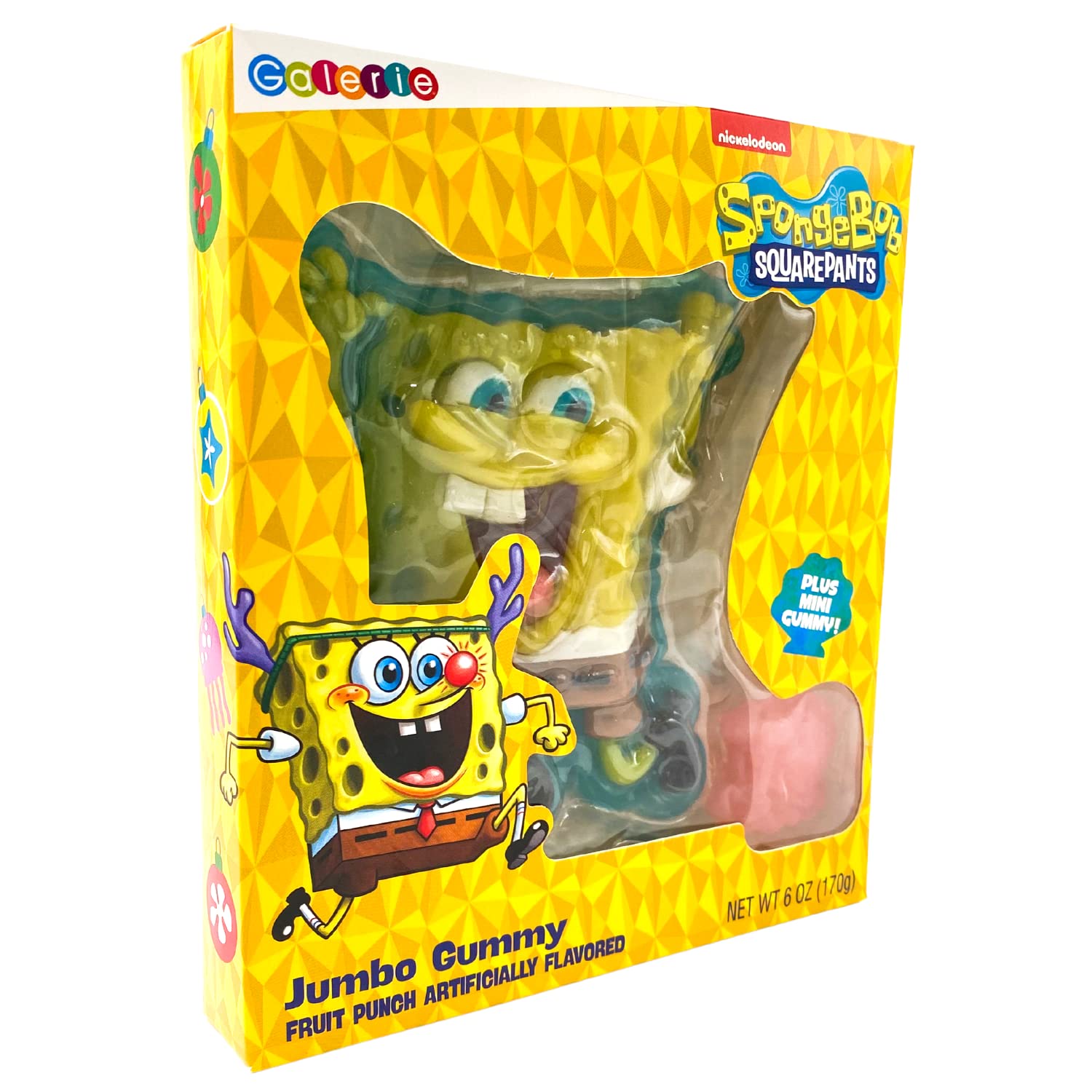 Spongebob Squarepants Gummy Candy with Mini Gary the Snail, Fruit Punch Flavored Party Favors, 6 Ounces - Image 3
