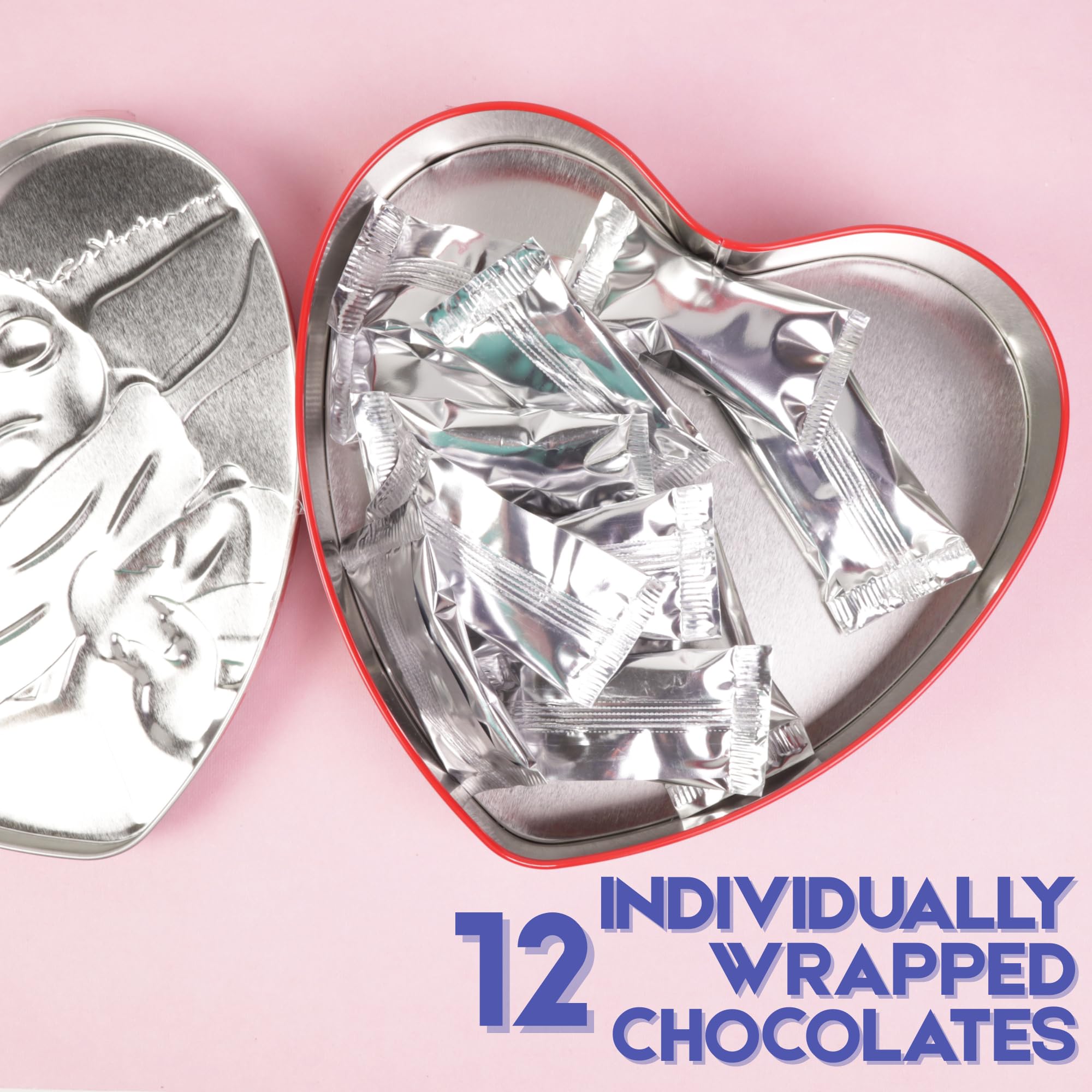 Star Wars Mandalorian Heart Box Set, Milk Chocolate Hearts Inside, Easter Candy Gift, Collectible Tins, 2.54 Ounces Each (Pack of 2) - Image 5