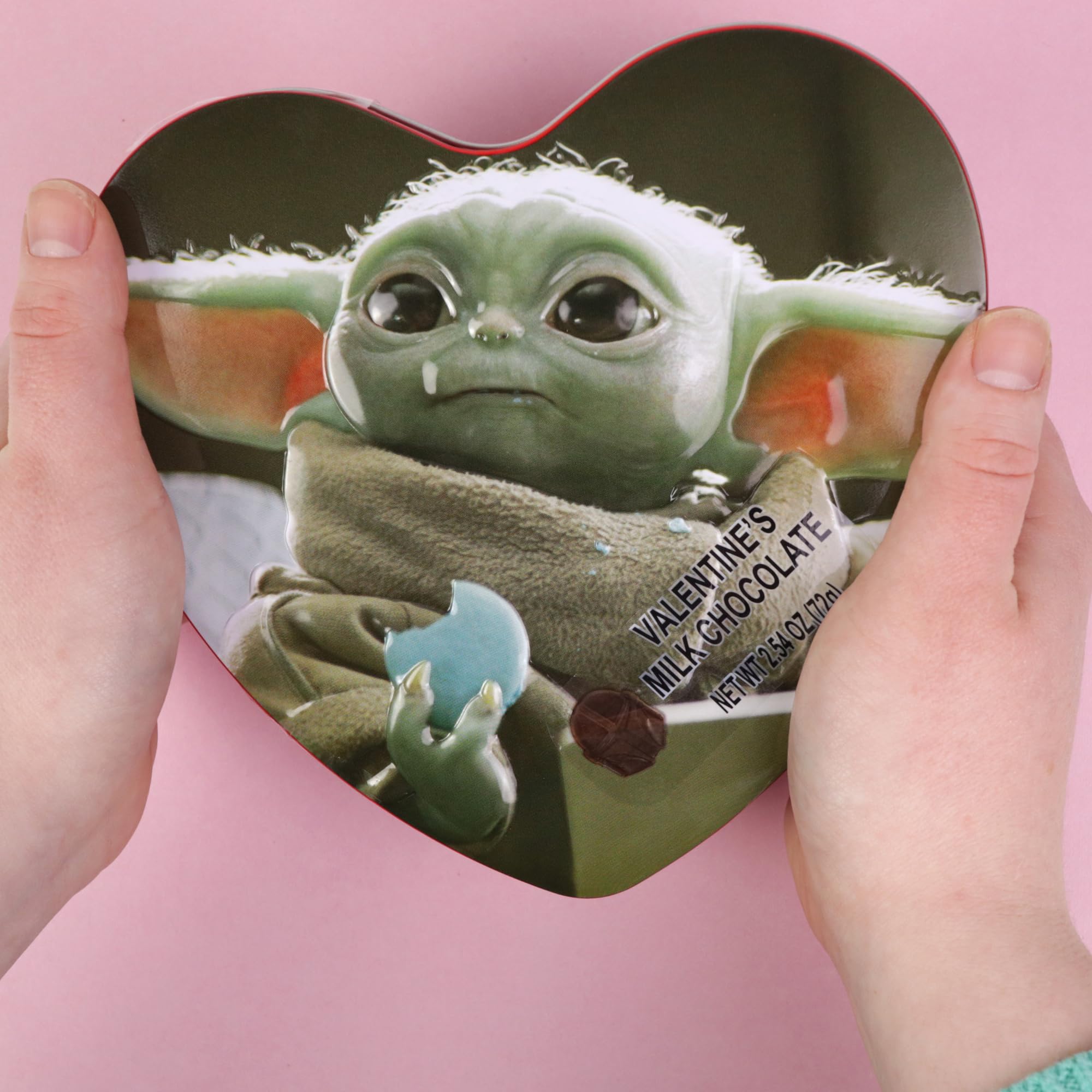 Star Wars Mandalorian Heart Box Set, Milk Chocolate Hearts Inside, Easter Candy Gift, Collectible Tins, 2.54 Ounces Each (Pack of 2) - Image 6