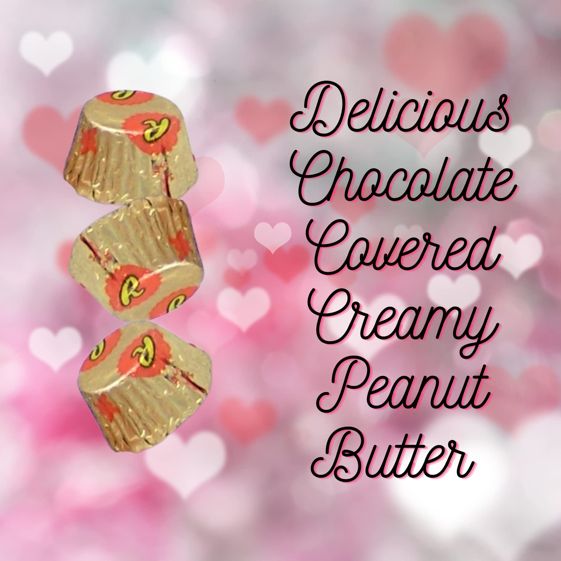 Valentine's Day Sports Themed Heart Shaped Tin, Filled with Miniature Reese Peanut Butter Cups, Unique Gift for Sports Lovers, 2.4 Ounces (Football) - Image 4